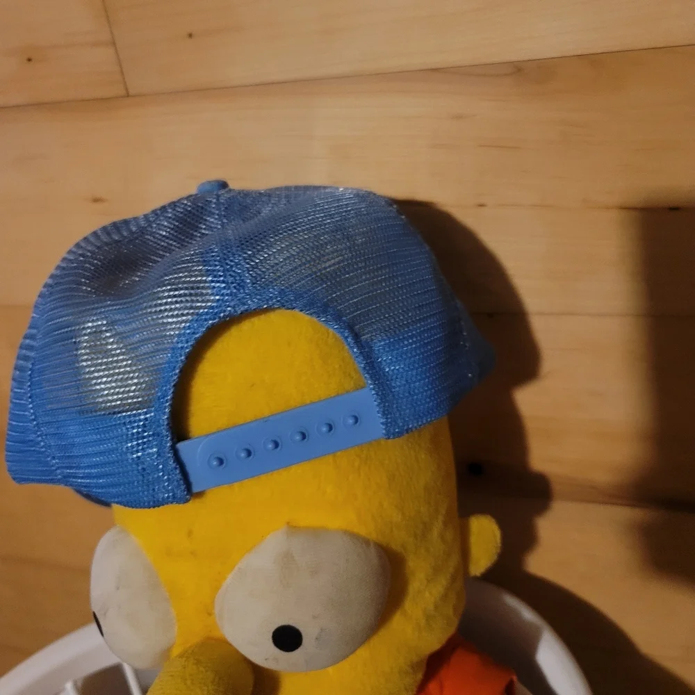 Vintage Blue Trucker Hat with Rooster Print - Picture 3 of 4